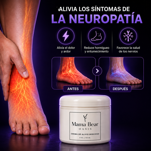 Mama Bear® Crema Premium | Alivio para Dolor, Hormigueo y Entumecimiento