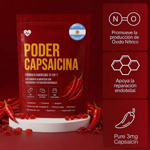 Poder Capsaicina® — Terminá con la mala circulación. Sentite vivo de nuevo.