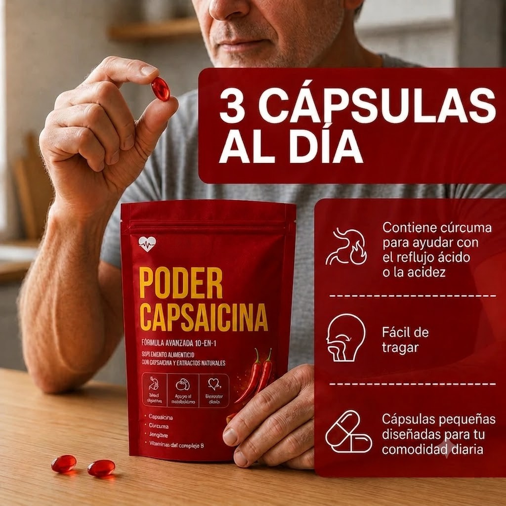 Poder Capsaicina® — Terminá con la mala circulación. Sentite vivo de nuevo.