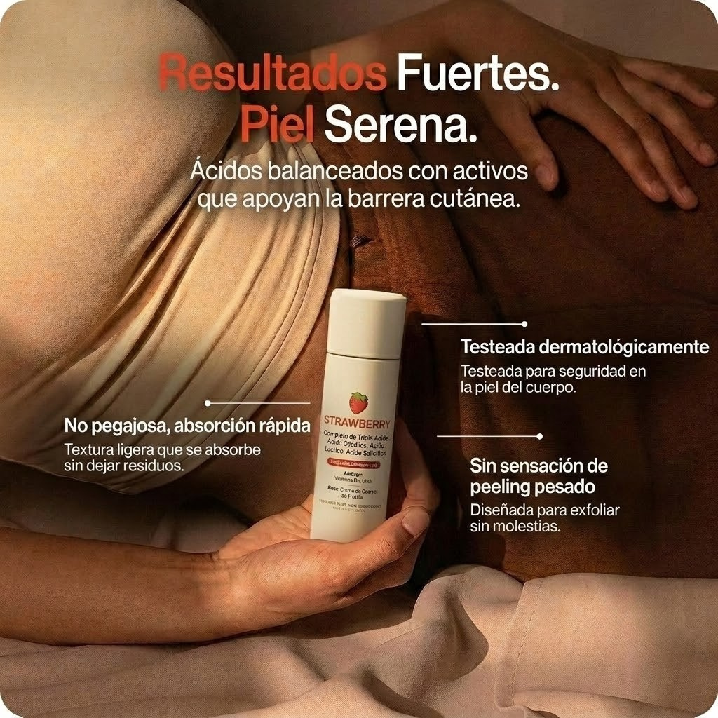 WhiteMoon® Strawberry Skin — KERA Crema Rejuvenecedora Triple Ácido