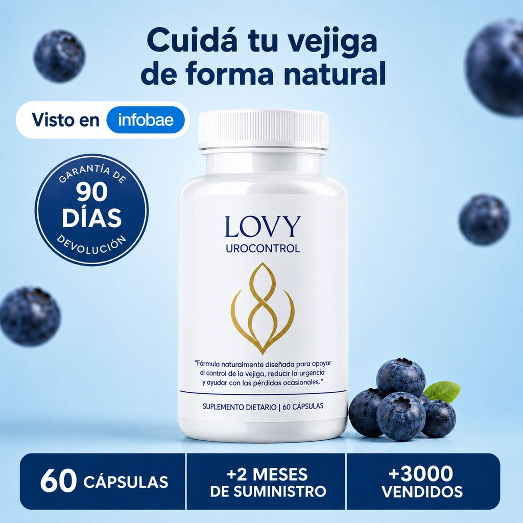 LOVY® UroControl — Dejá de Correr al Baño. Viví sin Urgencias.