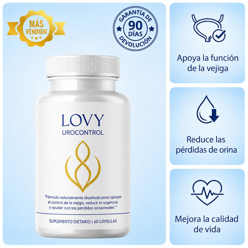 LOVY® UroControl — Dejá de Correr al Baño. Viví sin Urgencias.