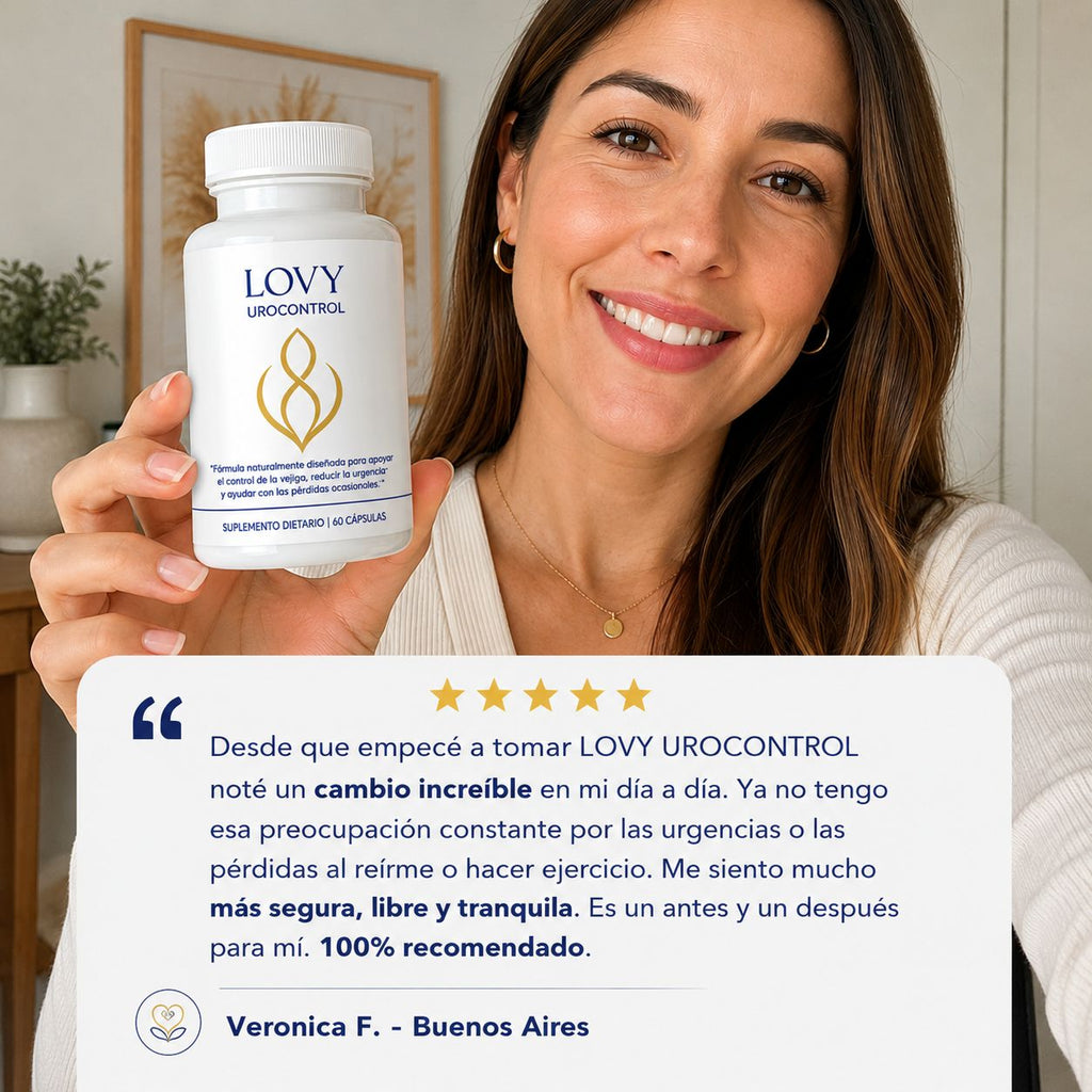LOVY® UroControl — Dejá de Correr al Baño. Viví sin Urgencias.