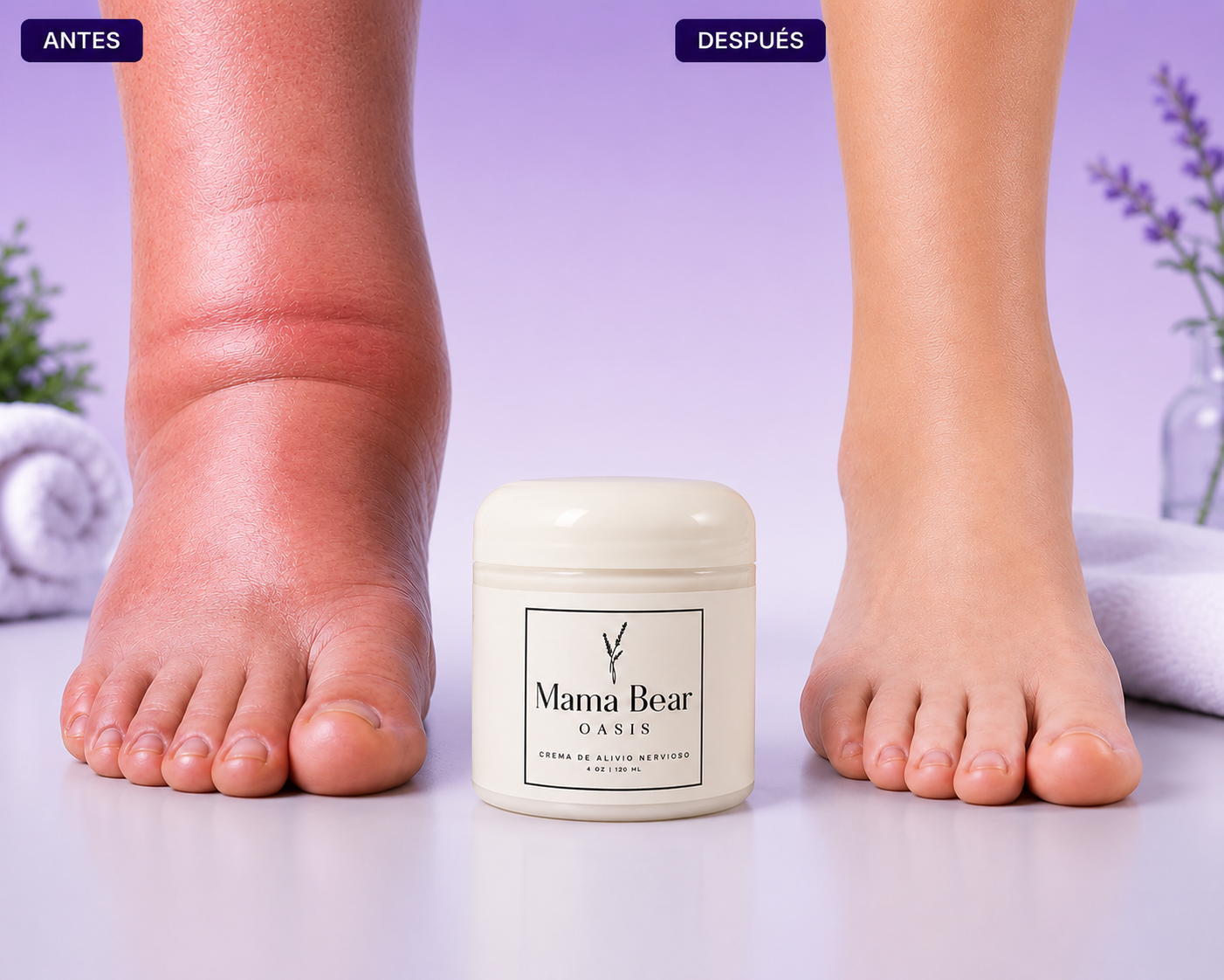 Mama Bear® Crema Premium | Alivio para Dolor, Hormigueo y Entumecimiento