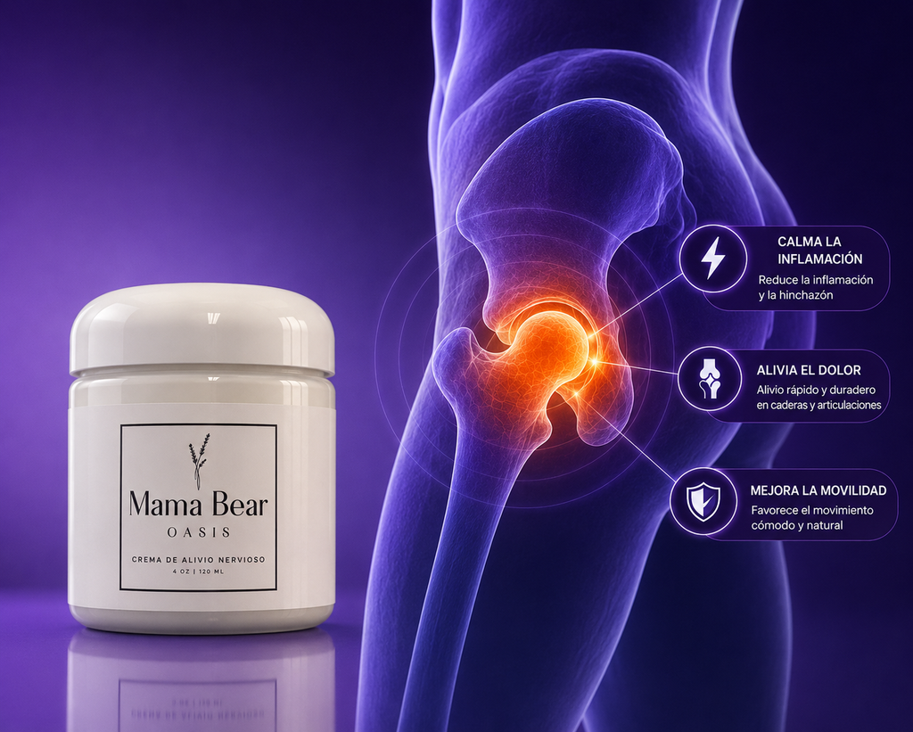 Mama Bear® Crema Premium | Alivio para Dolor, Hormigueo y Entumecimiento