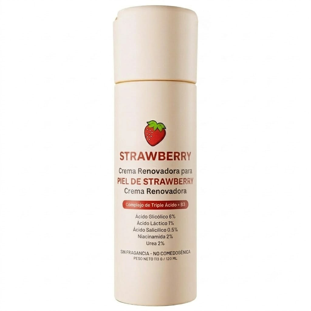 WhiteMoon® Strawberry Skin — KERA Crema Rejuvenecedora Triple Ácido